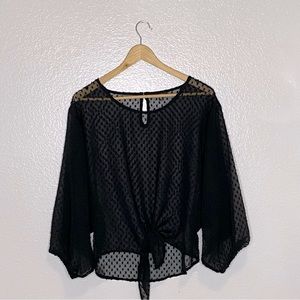 Guess Tie Front Top